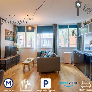 Le Philosophe - Centre-ville Et Parcs à Côté Appartement